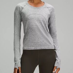 Lululemon Swiftly Tech Heather Gray Long Sleeve Top